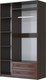 Миниатюра изображения товара Шкаф Bravo Мебель Кантри ШР-3 (орех шоколадный/лак орех)