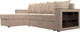 Миниатюра изображения товара Диван угловой Лига Диванов Дубай лайт левый (велюр бежевый)