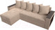 Миниатюра изображения товара Диван угловой Лига Диванов Дубай лайт левый (велюр бежевый)