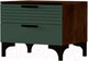 Миниатюра изображения товара Прикроватная тумба Bravo Мебель Брента (таксус/лак оливковый)