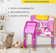Миниатюра изображения товара Комплект мебели с детским столом Brauberg Nika Kids. Принцесса / 532635 (розовый)