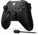 Миниатюра изображения товара Геймпад Microsoft Xbox + кабель USB-С (черный карбон)