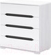 Миниатюра изображения товара Комод Столица Мебели Валирия 4 ящика / КМ 031 (белый глянец/анкор)