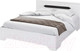 Миниатюра изображения товара Двуспальная кровать Столица Мебели Валирия 160x200 / КР 032 (белый глянец/анкор)