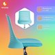 Миниатюра изображения товара Кресло детское Tetchair Kiddy (бирюзовый)