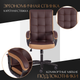 Миниатюра изображения товара Кресло офисное Tetchair Trendy экокожа/ткань (коричневый/бронзовый)
