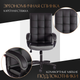 Миниатюра изображения товара Кресло офисное Tetchair Trendy экокожа/ткань (черный/серый)
