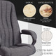 Миниатюра изображения товара Кресло офисное Tetchair CH-888 ткань (серый)