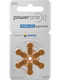 Комплект батареек PowerOne 312 PR41 для слуховых аппаратов (6шт) — фото 5