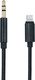 Миниатюра изображения товара Кабель Bingo AUX Lightning (черный)