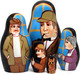 Миниатюра изображения товара Матрешка сувенирная Брестская Фабрика Сувениров Шерлок Холмс и Ватсон / 5327