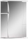 Миниатюра изображения товара Шкаф с зеркалом для ванной Айсберг Волна 2-50 (правый)