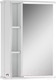 Миниатюра изображения товара Шкаф с зеркалом для ванной Айсберг Волна 50 (левый)