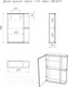 Миниатюра изображения товара Шкаф с зеркалом для ванной Айсберг Норма 1-50 (левый)