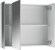Миниатюра изображения товара Шкаф с зеркалом для ванной Айсберг Норма 80 3 двери