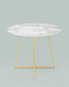 Миниатюра изображения товара Обеденный стол Stool Group Дакота 100x100 / FDC8004 wh/gld (белый/золото)