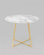 Миниатюра изображения товара Обеденный стол Stool Group Дакота 100x100 / FDC8004 wh/gld (белый/золото)
