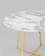 Миниатюра изображения товара Обеденный стол Stool Group Дакота 100x100 / FDC8004 wh/gld (белый/золото)
