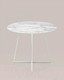 Миниатюра изображения товара Обеденный стол Stool Group Дакота 100x100 / FDC8004 wh/chr (белый/хром)