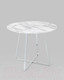 Миниатюра изображения товара Обеденный стол Stool Group Дакота 100x100 / FDC8004 wh/chr (белый/хром)