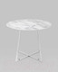 Миниатюра изображения товара Обеденный стол Stool Group Дакота 100x100 / FDC8004 wh/chr (белый/хром)