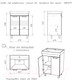 Миниатюра изображения товара Тумба под умывальник Айсберг Енисей 60 Контраст без ящика