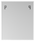 Миниатюра изображения товара Шкаф с зеркалом для ванной Айсберг Контраст 60 (правый)