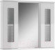 Миниатюра изображения товара Шкаф с зеркалом для ванной Айсберг Кристалл 80