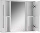 Миниатюра изображения товара Шкаф с зеркалом для ванной Айсберг Кристалл 80