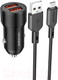 Миниатюра изображения товара Зарядное устройство автомобильное Borofone BZ19 с кабелем Micro (черный)