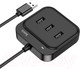 Миниатюра изображения товара USB-хаб Hoco HB31 (0.2м, черный)