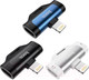 Миниатюра изображения товара Адаптер Hoco LS31 Lightning - Lightning+Lightning (черный)