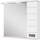 Миниатюра изображения товара Шкаф с зеркалом для ванной Домино Cube 65 (правый)