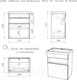Миниатюра изображения товара Тумба под умывальник Домино Maria 60 Fortuna В1 подвесная
