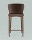 Миниатюра изображения товара Стул барный Stool Group Матео / MC110C HLR-49/HLR-08 (велюр коричневый)