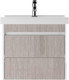 Миниатюра изображения товара Тумба под умывальник Домино Fest 60 Uno подвесная с двумя ящиками В2 (дуб серый)