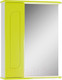 Миниатюра изображения товара Шкаф с зеркалом для ванной Айсберг Радуга 60 (лайм)