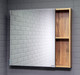 Миниатюра изображения товара Шкаф с зеркалом для ванной Домино Craft 80