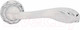 Миниатюра изображения товара Ручка дверная Ренц Фабриано / INDH 64-10 SW/CP (супер белый/хром блестящий)