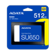 Миниатюра изображения товара SSD диск A-data Ultimate SU650 512GB (ASU650SS-512GT-R)