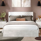 Миниатюра изображения товара Двуспальная кровать ТриЯ Хилтон универсальная тип 1 с ПМ 160x200 (ателье светлый/белый)