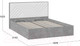 Миниатюра изображения товара Двуспальная кровать ТриЯ Хилтон универсальная тип 1 с ПМ 160x200 (ателье светлый/белый)