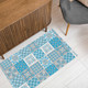 Миниатюра изображения товара Коврик для ванной Вилина Преображение 7104 225PT-turquoise (50x80)