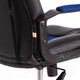 Миниатюра изображения товара Кресло геймерское Tetchair Driver кожзам/ткань (черный/синий)