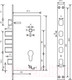 Миниатюра изображения товара Замок врезной Avers T-0523-C-CR-R