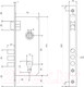 Миниатюра изображения товара Замок врезной Avers 2210/60-BN
