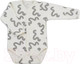 Боди для малышей Rant Hugs And Kisses с длинным рукавом / 6473/4-68 (Pattern Beige, р.68) — фото 6