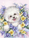Миниатюра изображения товара Набор алмазной вышивки Феникс+ Болонка в цветах / 62388