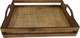 Миниатюра изображения товара Поднос ОМурМебель Деревянный с ручками (темный орех)