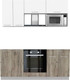 Миниатюра изображения товара Кухонный гарнитур Интерлиния Мила 1.8 ВТ без столешницы (белый платинум/дуб серый)